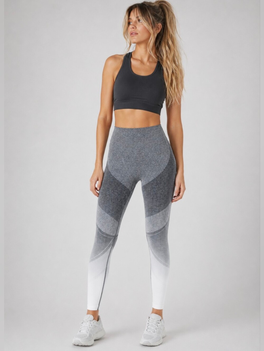 Halara Gray White Gradient Sculpt Leggings NEW NWT Size XS